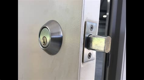 installing deadbolt on metal door